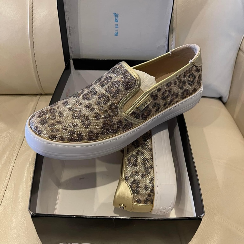 COPY - GBG slip on sneakers. New in box. Leopard. Size 7 1/2